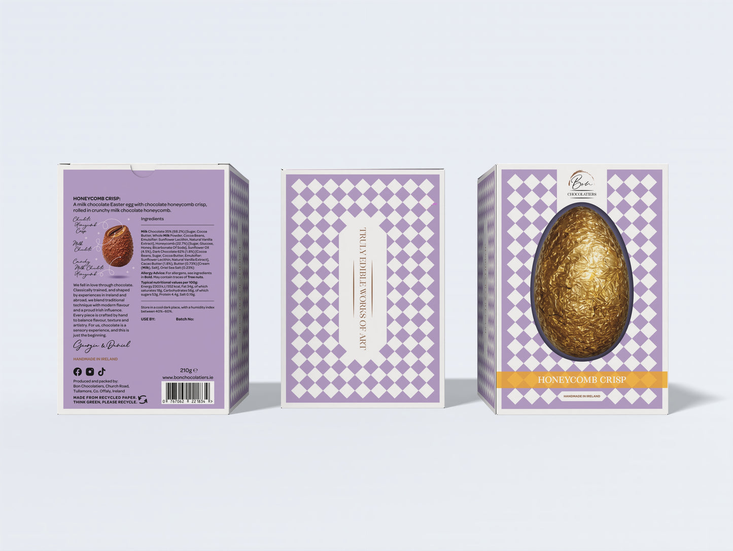 Honeycomb Crisp Easter Egg